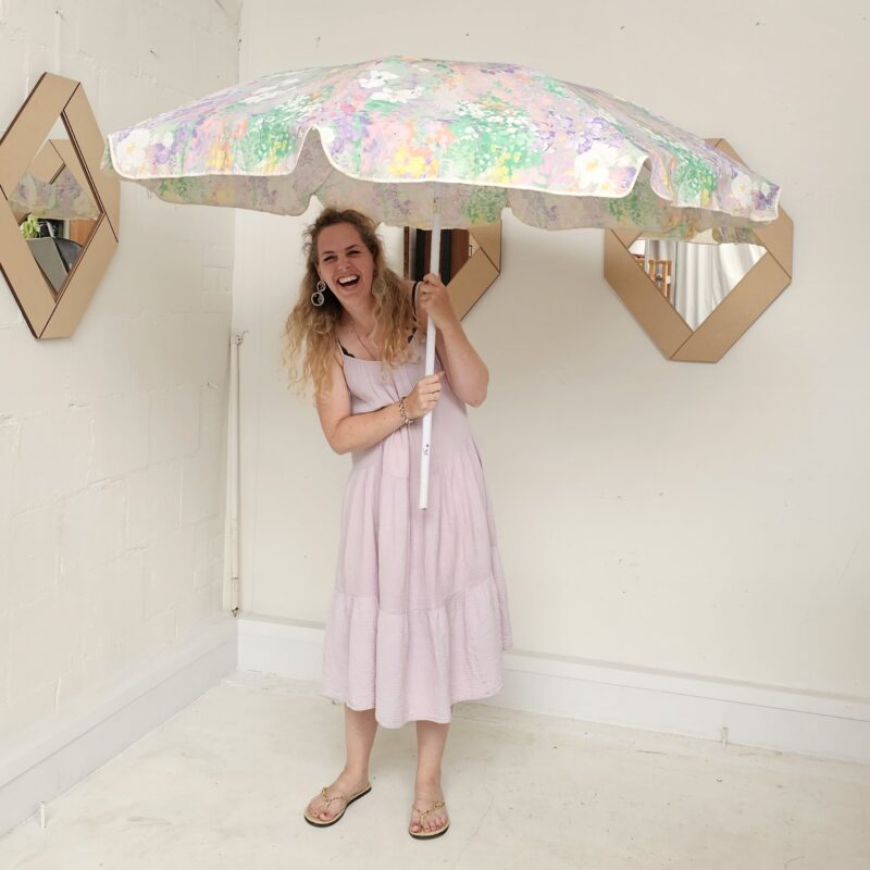 Vintage pastel parasol